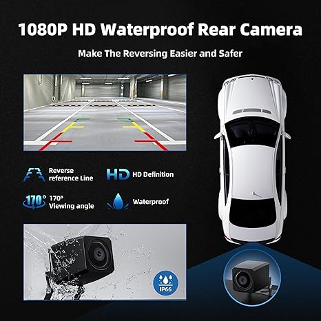 9.36-Inch Portable Dash Recorder Car Navigation Hd Reversing Image Wireless Carplay